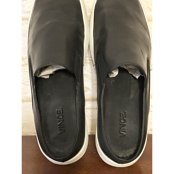 Vince Women's Black Leather Casual Slip-On Shoes Size 8M - Picture 11 of 16
